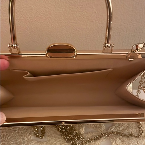 Elegant Gold and Silver Clutch Bag - Picture 5 of 6